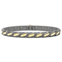 Zancan Zancan Titanium & 18Kt Gold Bracelet ETB232