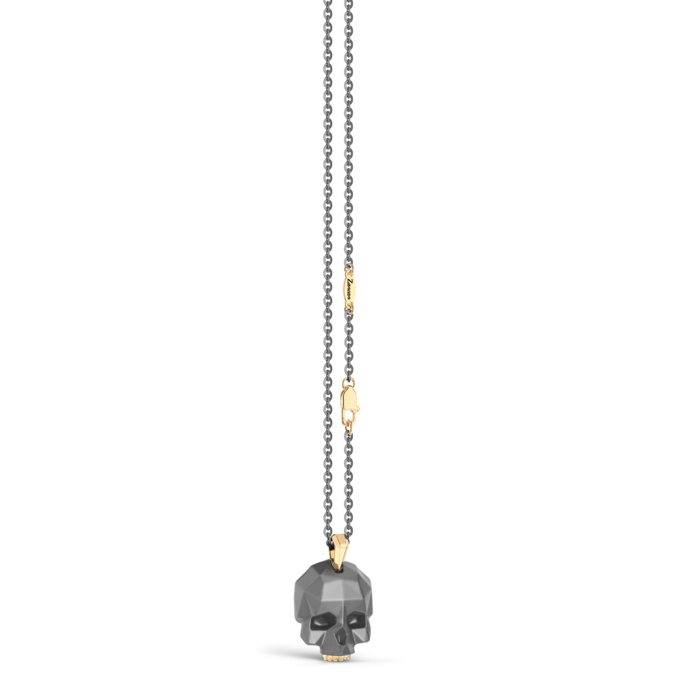 Zancan Zancan Titanium & 18Kt Gold Necklace ETC235-55 #3