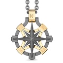 Zancan Zancan Titanium & 18Kt Gold Necklace ETC227