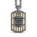 Zancan Zancan Titanium & 18Kt Gold Necklace ETC239 #2