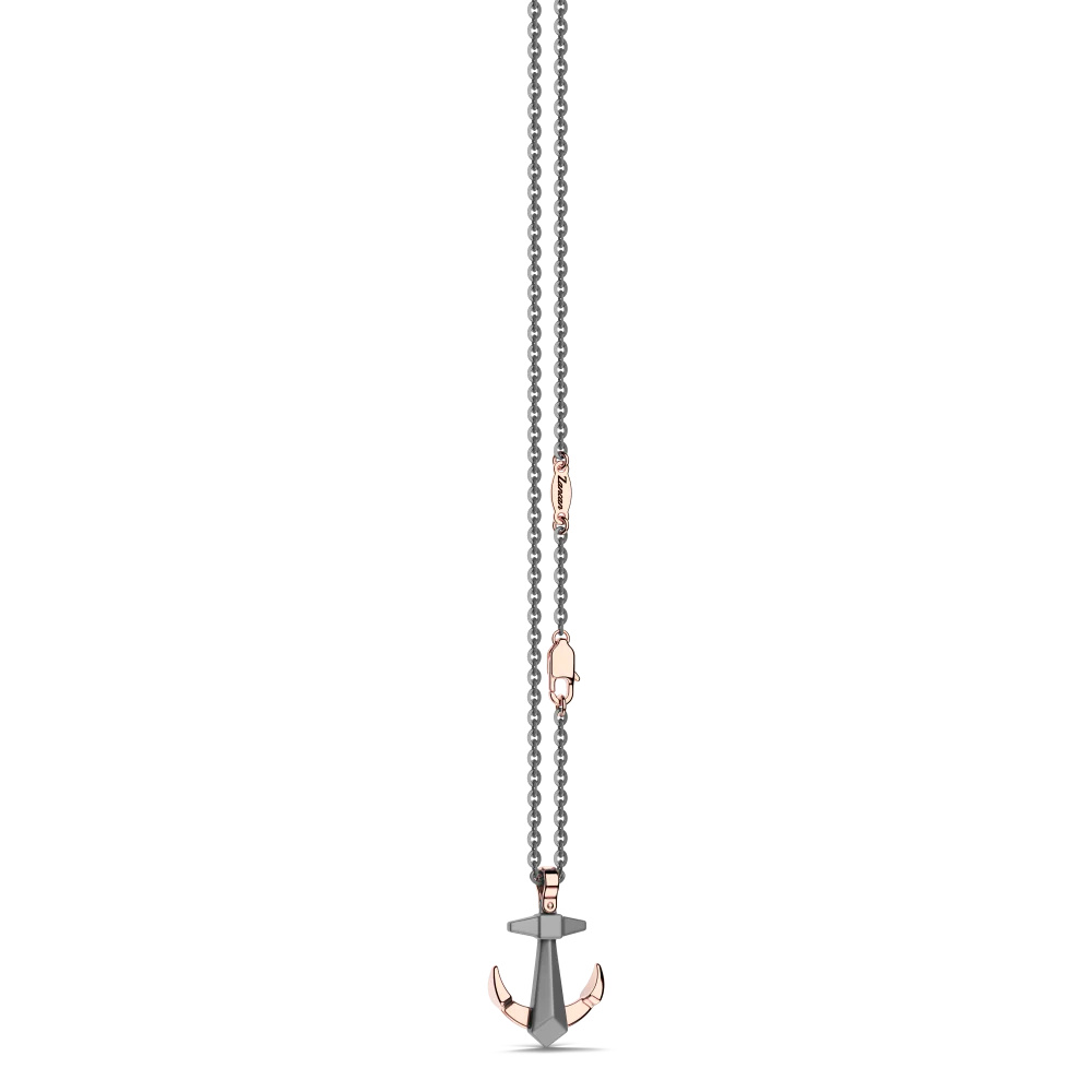 Zancan Zancan Titanium & 18Kt Gold Necklace ETC211 #2