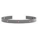 Zancan Zancan Titanium And 18Kt Gold Bracelet ETB130