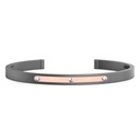 Zancan Zancan Titanium And 18Kt Gold Bracelet ETB229