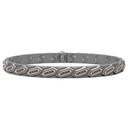 Zancan Zancan Titanium, 18Kt Gold & Diamond Bracelet ETB231R