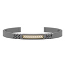 Zancan Zancan Titanium, 18Kt Gold & Diamond Bracelet ETB225G