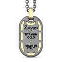 Zancan Zancan Titanium, 18Kt Gold & Diamond Necklace ETC230G-55 #2