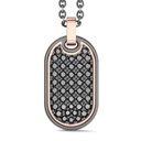 Zancan Zancan Titanium, 18Kt Gold & Diamond Necklace ETC231R-55