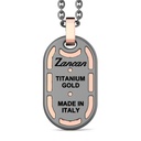 Zancan Zancan Titanium, 18Kt Gold & Diamond Necklace ETC231R-55 #2