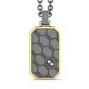 Zancan Zancan Titanium, 18Kt Gold & Diamond Necklace ETC237-55