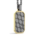 Zancan Zancan Titanium, 18Kt Gold & Diamond Necklace ETC237-55 #2