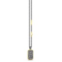 Zancan Zancan Titanium, 18Kt Gold & Diamond Necklace ETC237-55 #3