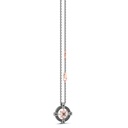 Zancan Zancan Titanium, 18Kt Gold & Diamond Necklace ETC233R-55 #3