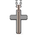 Zancan Zancan Titanium, 18Kt Gold & Diamond Necklace ETC240R-55