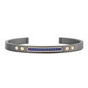 Zancan Zancan Titanium, 18Kt Gold & Precious Stone Bracelet ETB224