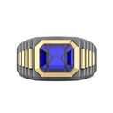 Zancan Zancan Titanium, 18Kt Gold & Sapphire Ring ETA210