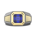 Zancan Zancan Titanium, 18Kt Gold & Sapphire Ring ETA212G