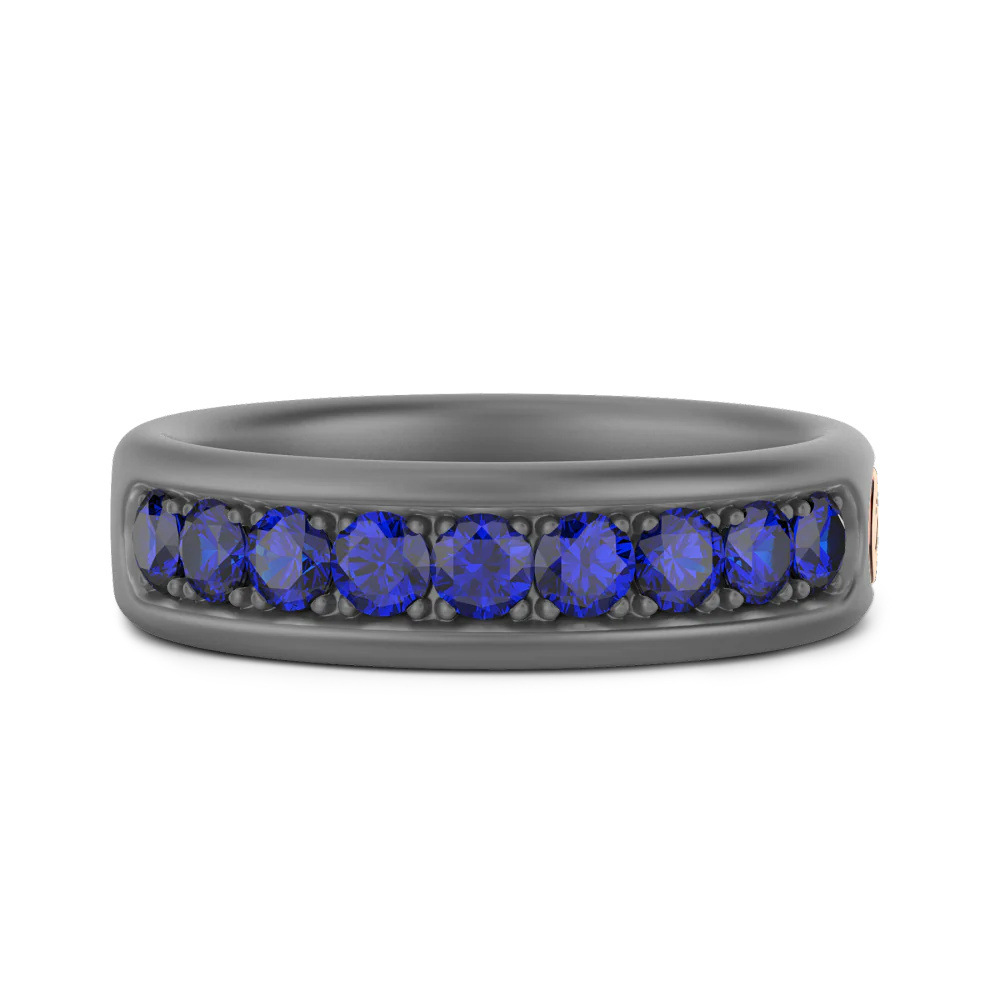 Zancan Zancan Titanium, 18Kt Gold & Sapphire Ring ETA209R
