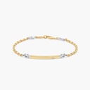 Zancan Zancan White Gold Bracelet With Diamond EB689GB