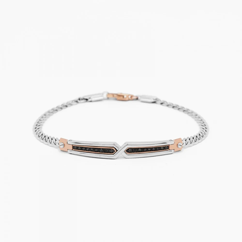 Zancan Zancan White Gold Bracelet With Diamonds EB672BR
