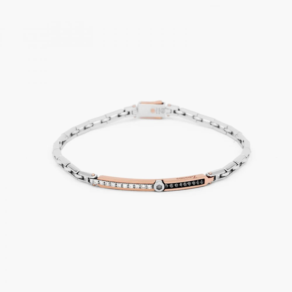 Zancan Zancan White Gold Bracelet With Diamonds EB569BR