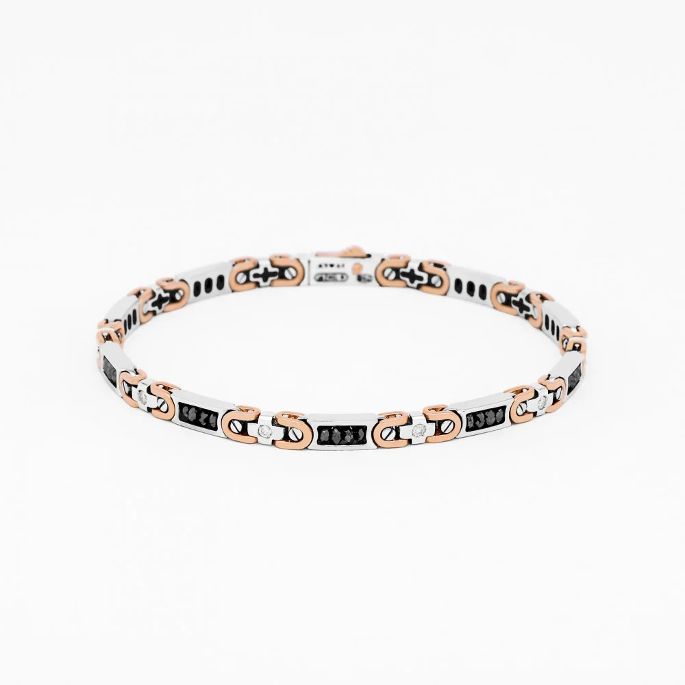 Zancan Zancan White Gold Bracelet With Diamonds EB930BR