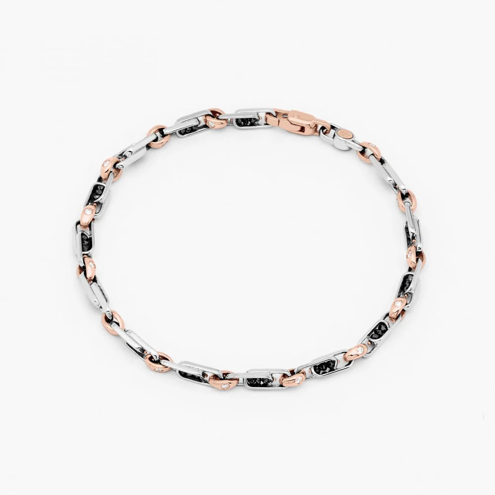 Zancan Zancan White Gold Bracelet With Diamonds EB927BR