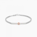 Zancan Zancan white gold bracelet with diamonds. EB811BR