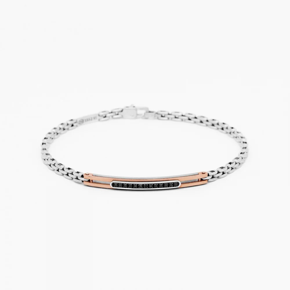 Zancan Zancan white gold bracelet with diamonds. EB812BR