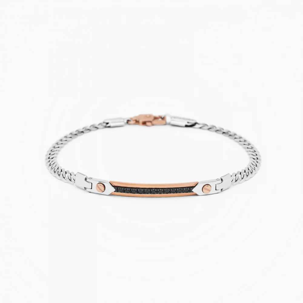 Zancan Zancan white gold bracelet with diamonds. EB682BR
