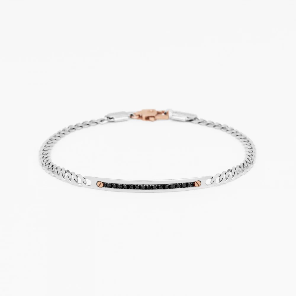 Zancan Zancan white gold bracelet with diamonds. EB686BR