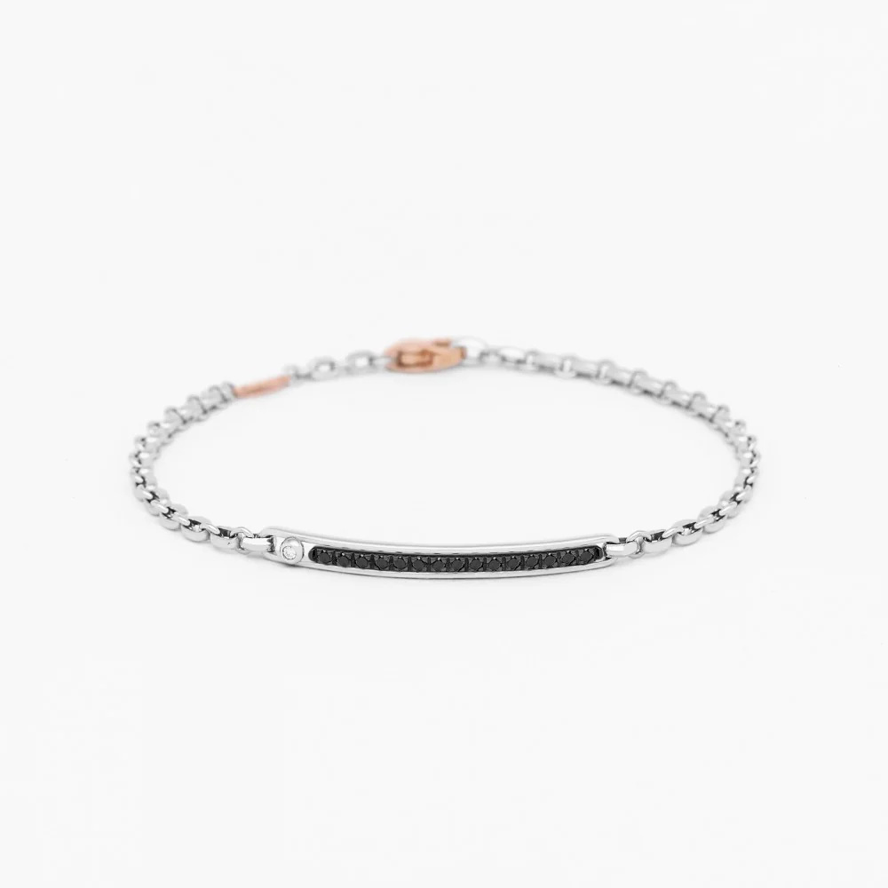 Zancan Zancan white gold bracelet with diamonds. EB887