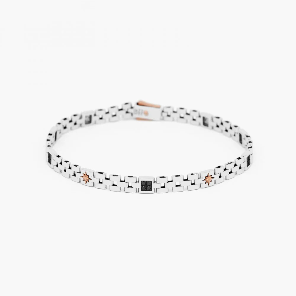 Zancan Zancan white gold bracelet with diamonds. EB829BR