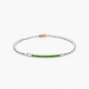 Zancan Zancan white gold bracelet with precious stones. EB889BR-SM