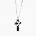 Zancan Zancan White Gold Necklace With Cross And Diamonds EC182MB