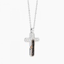 Zancan Zancan White Gold Necklace With Cross And Diamonds EC685BR