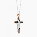 Zancan Zancan White Gold Necklace With Cross And Diamonds EC687BR