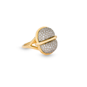 Amrita Small Round Ring In Full Diamonds #2