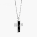 Zancan Zancan White Gold Necklace With Cross And Diamonds EC148