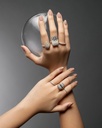 Amrita Small Round Ring In Full Diamonds #3