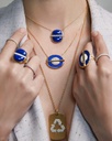 Amrita Round Necklace In Lapis Lazuli #2