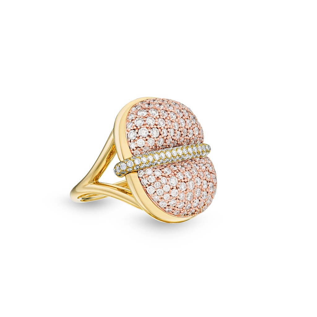 Amrita Round Ring In Full Diamonds #2
