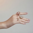 Amrita Round Ring In Full Diamonds #3