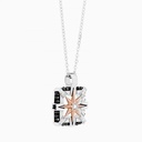 Zancan Zancan White Gold Necklace With Iconic Wind Rose EC520-BR