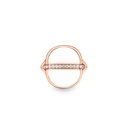Amrita Small Round Ring In White Ceramic #4