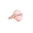 Amrita Small Round Ring In Pink Opal #2