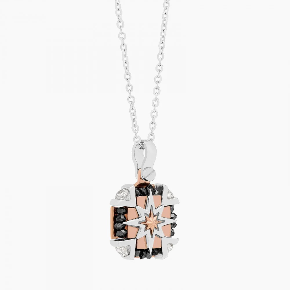 Zancan Zancan White Gold Necklace With Iconic Wind Rose EC891BR