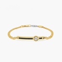 Zancan Zancan yellow gold bracelet with diamonds and wind rose. EB670GB