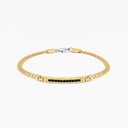 Zancan Zancan yellow gold bracelet with diamonds. EB674GB