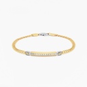 Zancan Zancan yellow gold bracelet with diamonds. EB675GB