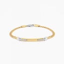 Zancan Zancan yellow gold bracelet with diamonds. EB677GB